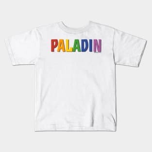 Paladin Pride Shirt (Rainbow) Kids T-Shirt